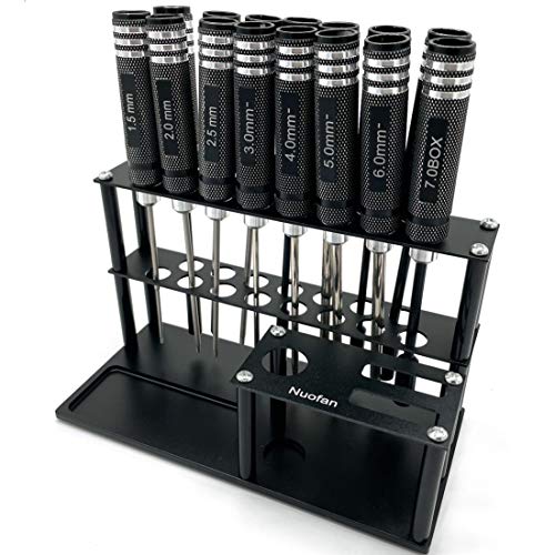 Screwdrivers Organizer Tool Kit - RC Tools, Cross & Hex Screw Drivers, Pliers, Built-In Screw Tray