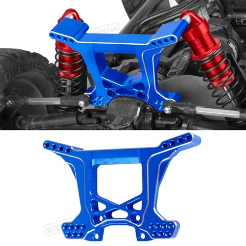 Upgrades Part for 1/10 Rustler 4x4 (VXL),Alloy RC Shock Absorber,Suspension Arm,Caster Block,Steering Blocks,Rear Stub Axle Carriers,Steering Bellcranks,Shock Tower,Navy Blue - color: Navy Blue - Upgrades