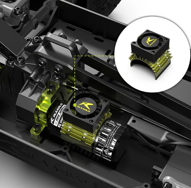 CROBOLL RE002 Motor Heat Sink and Cooling Fan for Metal Version RZ001 and XTS-F10