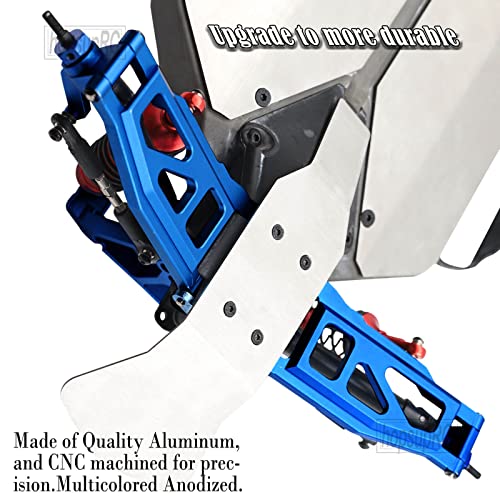 Upgrades Part for 1/10 Rustler/Stampede/Slash VXL 4X4,Big Bore RC Shocks&Steel Drive Shaft CVD&A Arm&Caster Block,Steering Blocks,Rear Stub Axle Carriers&Steering Bellcranks&Hex Hub,Navy Blue - color: Navy Blue/(6 Piece Set)