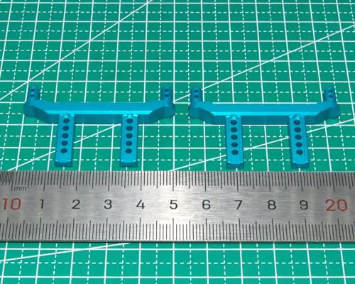 Body Post Compatible with SCY 16101 16102 16103 1/16 Parts RC Car F/R Body Pillars Front Rear Aluminum Alloy Upgrade Replace(Blue) - color: Blue