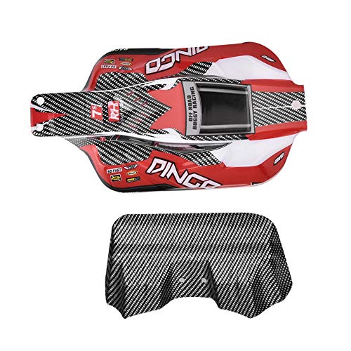 Dilwe RC Truck Body Shell, ABS RC Car 1/16 Scale Off Road Body Shell for REMO RC Upgrade Accessory, Replacement RC Car Body Shell Cover RC Parts RC Accessories(Red)