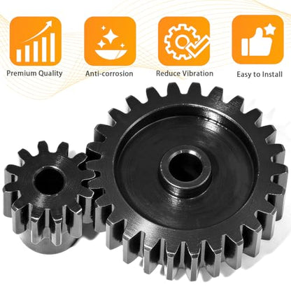 0.8M Pinion Gear Set Hardened Steel 3.175mm Shaft 16T 17T 18T Pinion Gears with Screws and Hex for Tamiya, Traxxas, Arrma, Axial, Losi, HPI 1/10 RC Car Brushless Brush Motor Upgrade - size: 16 17 18T