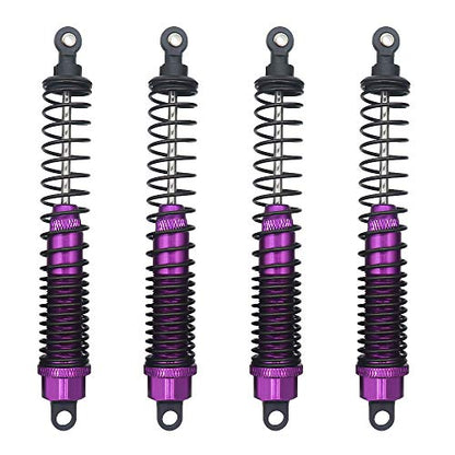 Shock Absorber Damper 130mm Oil Adjustable Alloy Aluminum for RC Car 1/10 Crawler Truck Upgraded Hop-Up Parts HPI HSP Traxxas Losi Axial Tamiya Redcat Himoto Losi(Purple) - color: Purple