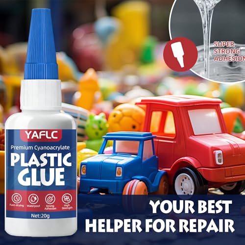 Plastic Glue, Super Glue for Plastic Models 40g | Adhesives Kit for Models Bonding, Repair, Acrylic, PLA, Toys, Car, Acrylic, ABS, PVC, Tube, DIY Kits, Vinyl - style: Plastic Glue