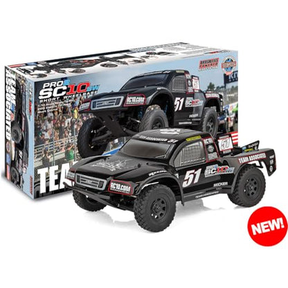 Team Associated 70041 Pro2 SC10sw RTR 2WD 1/10 Scale Electric Short Course Truck Off-Road Ready to Run Radio Controlled Truck - Black