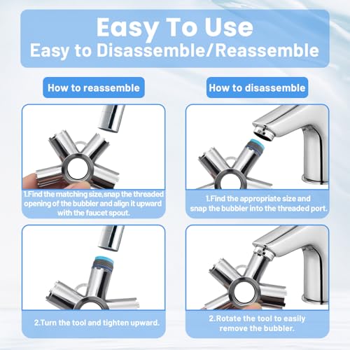 Upgraded Metal 10-in-1 Faucet Aerator Tool - Heavy-Duty Removal Key for M16.5-M28 Sizes, Hidden Thread/Housing Aerators, Home Plumbing Repair Must-Have
