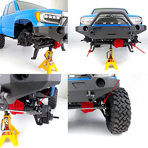 1 Set Front Rear CVD Drive Shafts Metal Axle Driveshafts for Axial SCX10-III AXI03006 AXI03027 1/10th RTR RC Crawler Car