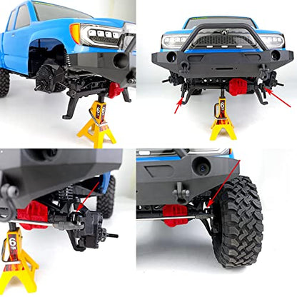 1 Set Front Rear CVD Drive Shafts Metal Axle Driveshafts for Axial SCX10-III AXI03006 AXI03027 1/10th RTR RC Crawler Car