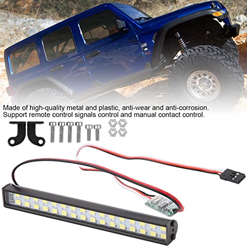 Pilipane 32pcs Lamp Beads RC Car Roof Lamp, RC Crawler Light Bar Roof Lamp Kit and Universal LED Light Bar Accessory Model car Parts, LED Light Bar Kit （ 3.9 x 0.5 x 0.5in）