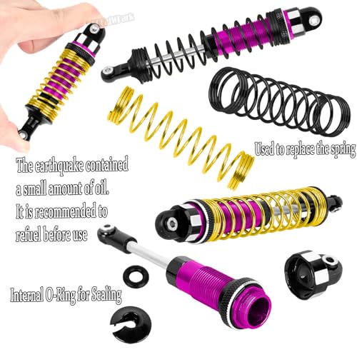 RC Upgrades Part for 1/10 Granite/Senton 3S & Mega550,Shock,A-Arm,Caster Block,Steering Blocks,Stub Axle Carriers,Links,Gearbox,Center Driveshaft Axles,Support,25T Spline,Steering,Pink - color: Pink - (Upgrades Part)