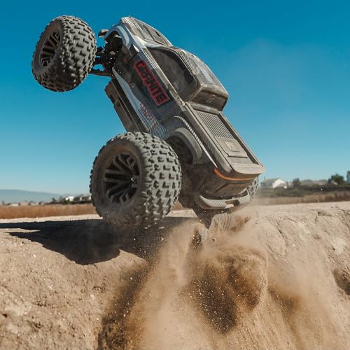 ARRMA Granite 4x4 V3 BLX 1/10 RC Monster Truck, Gun Metal | Brushless, RTR, Spektrum DSC, ARA4302V4T3, Battery and Charger Not Included - color: Gun Metal