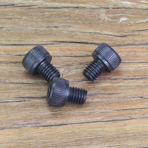 55 Pieces M5 x 6mm Socket Head Cap Screws, Thread Pitch 0.8mm, Sutemribor M5 Black Screws, 12.9 Grade Alloy Steel, Black Oxide Finish, Fully Threaded - size: M5 x 6mm, style: Socket Head