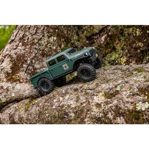 Axial RC Truck SCX24 40's 4 Door Dodge Power Wagon Green 1/24 4 Wheel Drive-RTR(Everything Needed to Run Included) AXI00007T2 - color: Green