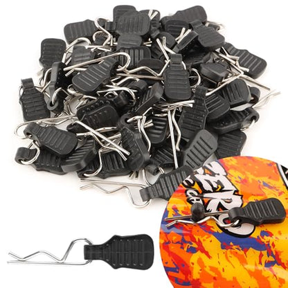 30 Packs Mini Clips RC Cars Body Clip Pins with Pull Tabs for 1/24 1/28 1/36 Scale Micro Trucks Compatible with Axial SCX24 Wrangler JLU CRC JT Gladiator FCX24 WLtoys K969 - color: 0.7mm