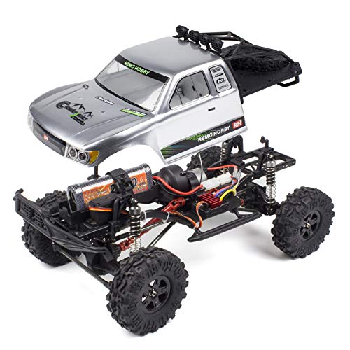 Cheerwing 1:10 Scale Rock Crawler 4WD Off-Road Remote Control Truck | 2.4Ghz,Brushed Motor,Waterproof ESC,20-25km/h Speed,.2V 2500mAh,Large Hobby RC Car for Adults