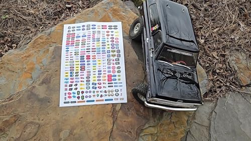 RC Car Truck - Racing Sponsor Decals - 290pc Set - for - 1/10 Scale Crawler Short Course sct no prep Drag