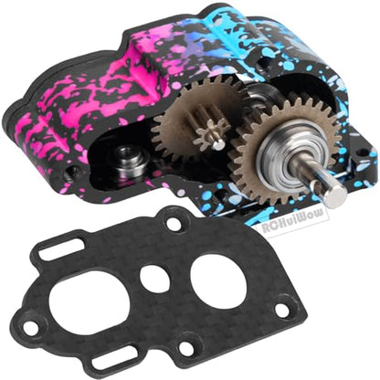 LCG Center Gearbox Transmission Box Upgrades Part for SCX10 SCX10 II 90046 90047 1/10 RC Crawler Car,Aluminum Middle Transmimssion Gearbox,Colorful - color: Colorful(1pc)