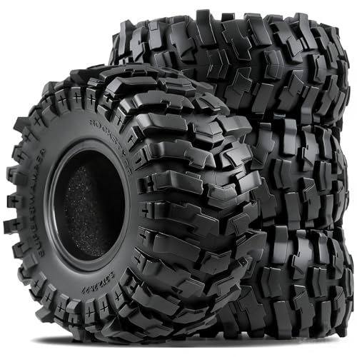 STMU 2.2 Crawler Tires 135mm/5.30inch With Foam Inserts 4PCS For 2.2 Beadlock Wheel Rims Traxxas TRX4 Axial SCX10 II AX10 Wraith D90