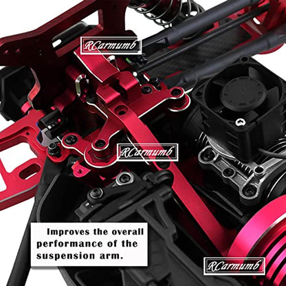 Front Chassis Brace Upgrades Part for 1/8 Sledge 4WD #95076-4,Aluminum Alloy Front Chassis Brace Hops up for Sledge Monster Truck RC Car #95076-4,Replace #9520, Red - color: Red - Front Chassis Brace