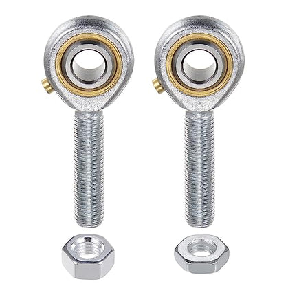 uxcell POSB5 5/16 Inch Male Rod End Bearing Set - 2pcs of 5/16-24 Left and Right Hand Thread Rod Ends with Jam Nut - size: 5/16