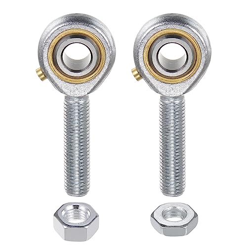 uxcell POSB5 5/16 Inch Male Rod End Bearing Set - 2pcs of 5/16-24 Left and Right Hand Thread Rod Ends with Jam Nut - size: 5/16