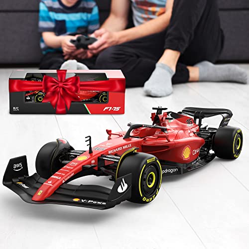 Voltz Toys Authentic Licensed 1:12 Ferrari F1 75 Remote Control Car - F1 Collection RC car Series for Kids and Adults - 2.4GHz RC Car for Gift (1:12 Ferrari F1 75) - color: 1:12 Ferrari F1 75