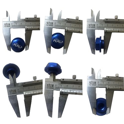 24mm CNC Metal Wheel Tire Adapter Front Rear Tyre Nut Cap 4pcs (Blue) | for 1/5 Scale TRAXXAS X-MAXX XMAXX 6S 8S Truck Rc Car Racing Toys Parts - color: Blue