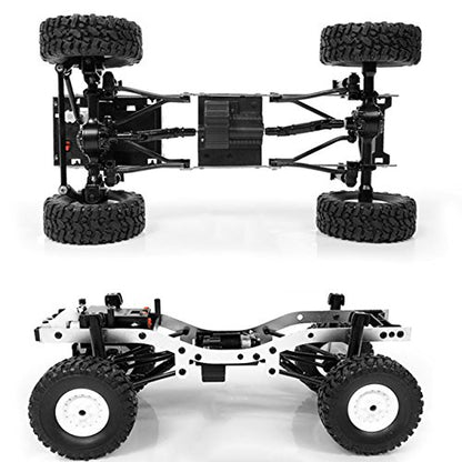 RC Rock Crawler WPL C24 RTR 1/16 Pickup Trucks Blue with LED Lights 2.4Ghz 4x4 Off-Road RC Semi Trucks All Terrain Car, RC Crawler Remote Control Truck for Adults