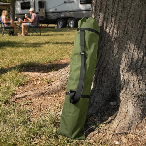 Xxerciz Camping Chair Replacement Bag 48 Inches Folding Chair Carry Bag with Adjustable Shoulder Strap Nylon Storage Tent Bag Heavy Duty Chair Bag for Travel Camping Sports (Exclude Chair) - color: Army Green