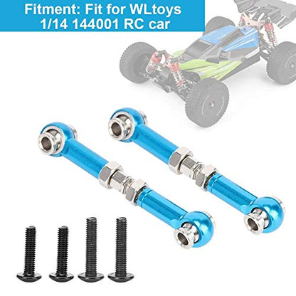 Life Pack of 2pcs RC Steering Linkage Rod Front Upper Suspension Arm Link Rod Compatible with WLtoys 1/14 144001 RC Car