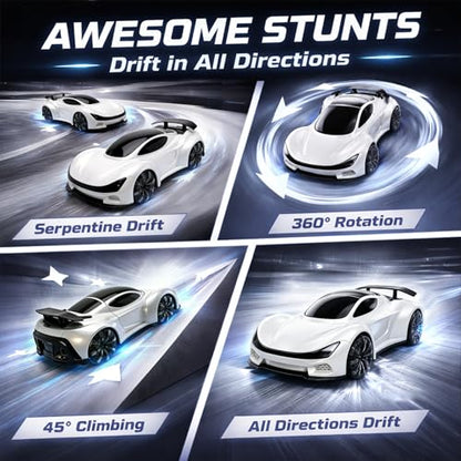 Remote Control Car, Gesture Sensing RC Stunt Car | Drift RC Cars with Light Spray & Sound, 2.4GHz Hobby RC Cars Toy for Kids, Dual Control,Birthday Gifts for Boys Girls