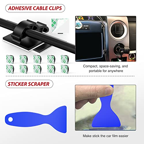 Nilight Trim Removal Tool 88Pcs, Auto Push Pin Bumper Retainer Clip Set | Fastener Terminal Remover Tool Adhesive Cable Clips Kit Car Panel Radio Removal Auto Clip Pliers - color: 88 Clips+ Remover Tools Blue