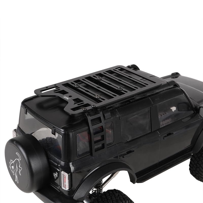 KYX Racing CNC Machined Aluminum Roof Rack Upgrades Parts Accessories for 1/18 RC Crawler Car Traxxas TRX4M Bronco