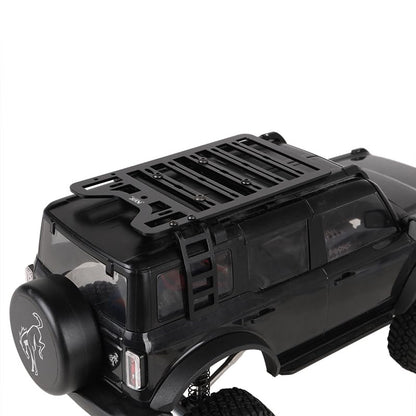 KYX Racing CNC Machined Aluminum Roof Rack Upgrades Parts Accessories for 1/18 RC Crawler Car Traxxas TRX4M Bronco
