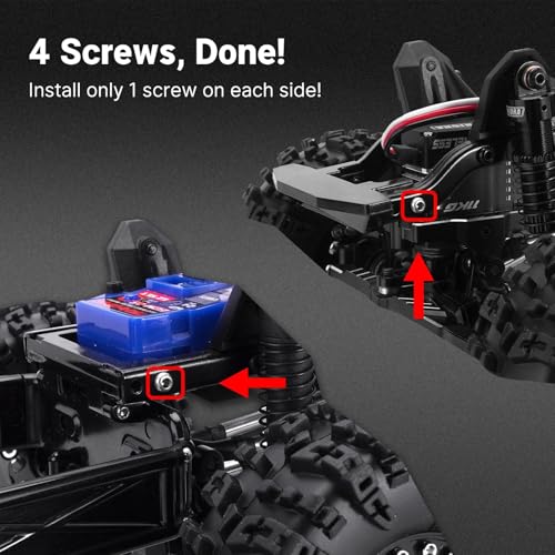 for TRX4M for Defender for Bronco 1/18 RC Crawler Car Upgrades Parts IR40 Hard Body Shell with Cage RC Car Parts(Beige) - color: Beige