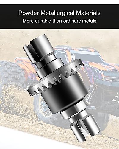 16420Y Upgrade Powder Metallurgy Differential Replacement Part for All 1:14 1:16 Scale RC Car for RC Vehicle Metal Differentials 1/14 1/16 Scale, Drive Gear Parts