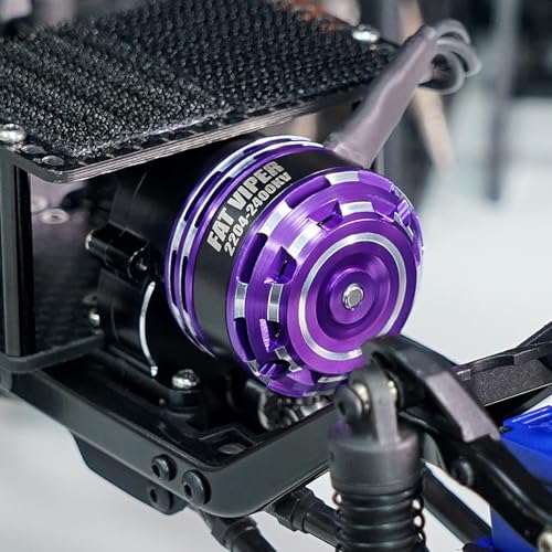 INJORA Fat Viper 2204 Brushless Outrunner Motor & Transmission for TRX4M - size: 2400KV Motor with Transmission