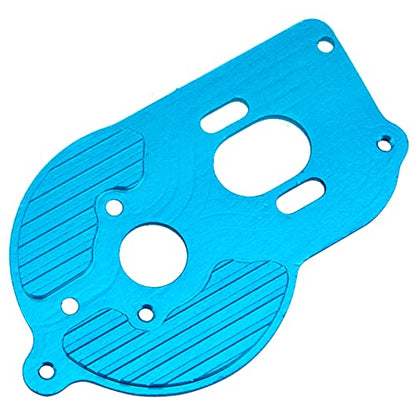 Metal Motor Mount Plate Fixed Bracket Compatible with Losi 1/18 Mini-T 2.0 2WD Stadium RC Truck Hop-Up Parts (Blue) - color: Blue