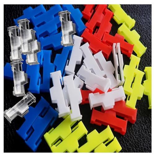 skrnrhrery Servo Cable Clip Lock, 20pcs Servo Extension Cable Safety Connector Clips Lead Wire Lock, for Rc Servo Expansion Cable Or Servo Y Adapter Cable, Jr Servo Cable Kit. (Yellow)… - color: (Yellow)