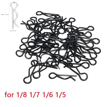 RC Body Clips 200pcs Body Shell Clip Pin RC Car R Buckles Accessories Buggy Truck Replacement for 1/14 1/16 1/18 Scale(Black C) - color: Black C