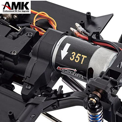 313mm Wheelbase Nylon Chassis Frame Car Body with 2-Speed Transmission 35T 550 Motor for 1/10 RC Crawler Axial SCX10 TRX4 D90 (DIY+Axles)