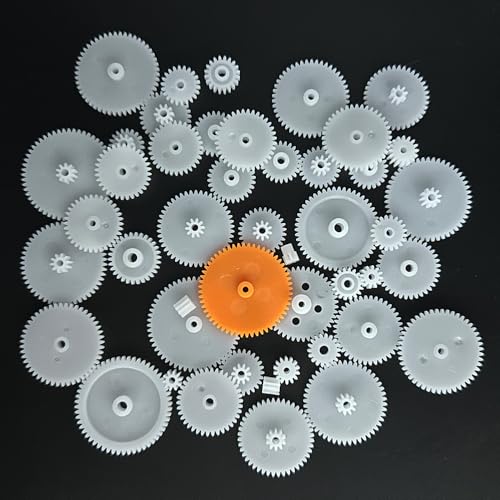 46PCS Module 0.5 Small Motor Gear Plastic Gear for DIY Model Toy RC Car Helicopter RC Toy Replacement Accessories