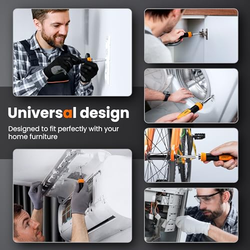 JOREST 25 in 1 Multi Screwdriver Set, Magnetic Screwdriver Multitool | Screw Driver with Torx, Flat Head, Phillips, Hex, Square, Portable Screwdriver All in One Tool Kit for Daily Repairs, Outdoor