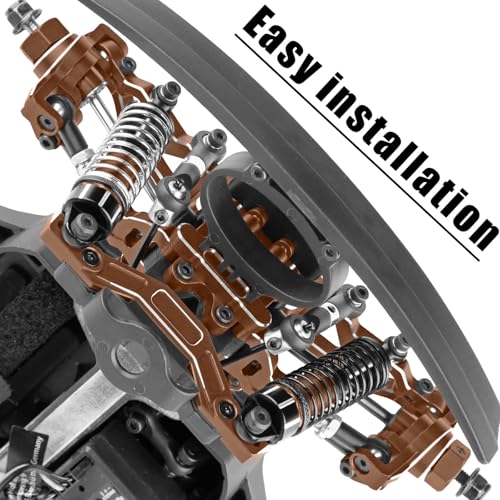 RC Upgrades Parts for 1/16 Mojave Grom 223S DSC 4X4 RTR,1/16 Mojave Grom 4X4 RTR,Front Steering Block Knuckles&Rear Hubs&C-Hubs Caster Blocks Hops Up,Replace ARA330841,Bronze - color: Bronze(upgrades Part)