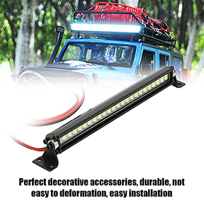 FILFEEL 24 LED Roof Lights Bar Decoration RC Accessory for Scx10 1/10 Car, Making Your car More Attractive, Cool Even in Dark Environment with 24pcs Light Chips, Perfect for Easy