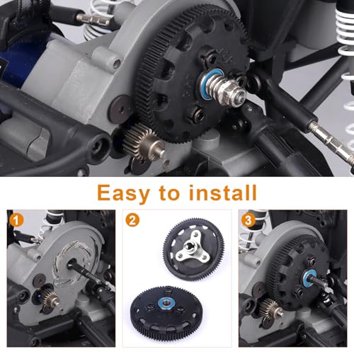 Metal Aluminum Alloy RC Slipper Clutch Eliminator for Traxxas 1/10 Stampede/Slash VXL / XL5 2WD (Silver) - color: Silver