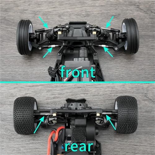 RC Car Models Parts for Losi Micro-B 2Wd 1/24 for Buggy Rc Car Upgrade Parts Stainless Steel Adjustable Linkage Link Rod Set W Ball End Accessories