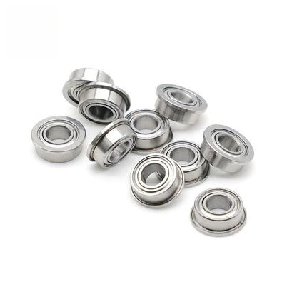 MF105ZZ Flange Bearing 5x10x4 mm ABEC-7 (10 PCS) Miniature Flanged MF105 Z ZZ Ball Bearings - size: MF105ZZ 5x10x4