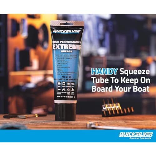 Quicksilver 8M0071838 High Performance Multi-Purpose Extreme NLGI 2 Marine Grease - 8 Oz. Tube - size: 8 oz Tube